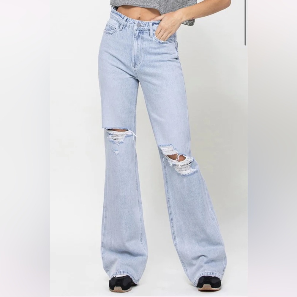 NWT Vervet 90's vintage flare jeans straight relaxed jeans size 26